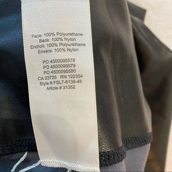 Wilfred Free Faux Leather Daria High Waisted Leggings Black size XS - Picture 6 of 12